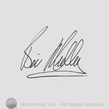 Signature: Bill Medley.