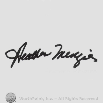 Signature: Heather Menzies.