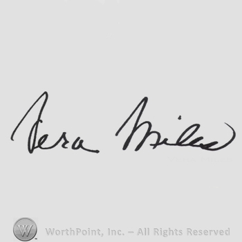 Signature: Vera Miles.