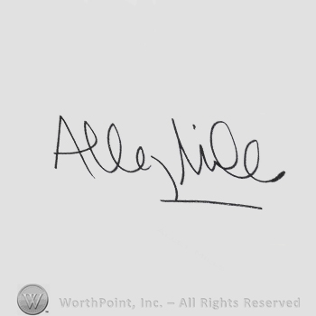 Signature: Alley Mills.