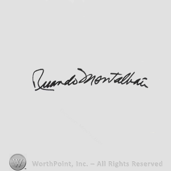 Signature: Ricardo Montalban.