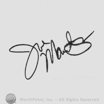Signature: Joe Mantegna.
