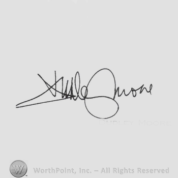 Signature: Dudley Moore.