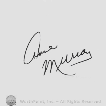 Signature: Anne Murray.