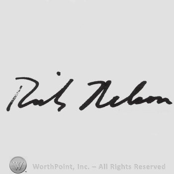 Signature: Ricky Nelson.