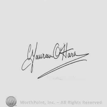 Signature: Maureen O'Hara .