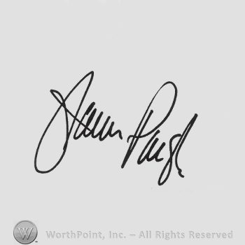 Signature: Janis Paige.