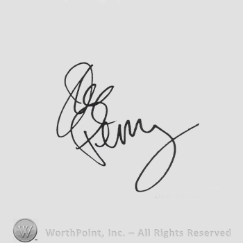 Signature: Joe Penny.