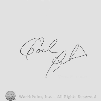 Signature: Carl Perkins.