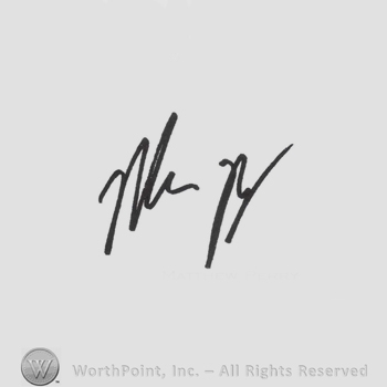 Signature: Matthew Perry.