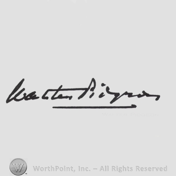 Signature: Walter Pidgeon.