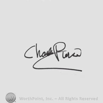 Signature: Charles Pierce.