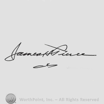 Signature: James Pierce.