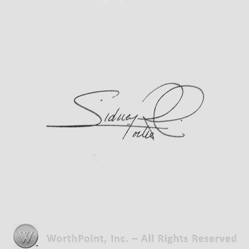 Signature: Sidney Poitier.