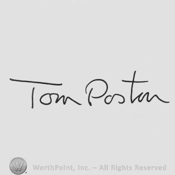 Signature: Tom Poston.