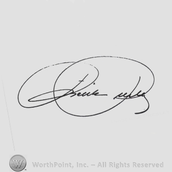 Signature: Priscilla Presley.