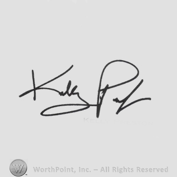 Signature: Kelly Preston.