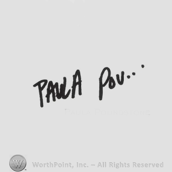 Signature: Paula Poundstone.
