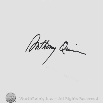 Signature: Anthony Quinn.