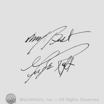 Signature: George Raft.