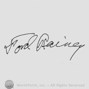 Signature: Ford Rainey.