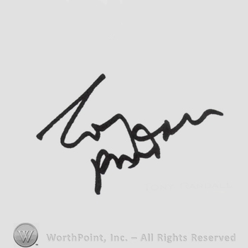 Signature: Tony Randall.