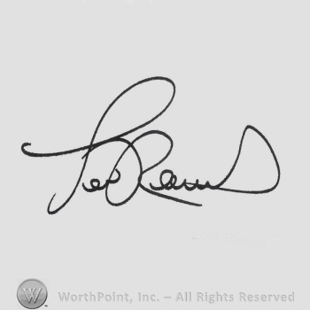 Signature: Lou Rawls