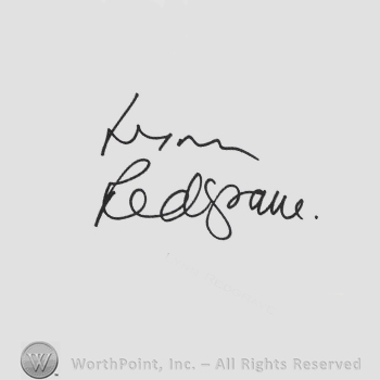 Signature: Lynn Redgrave.