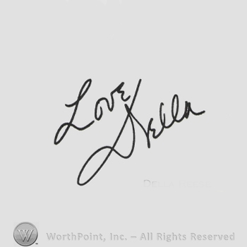 Signature: Della Reese.