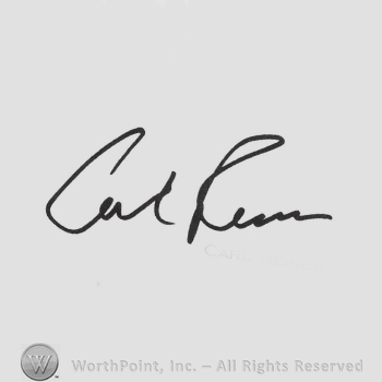 Signature: Carl Reiner.