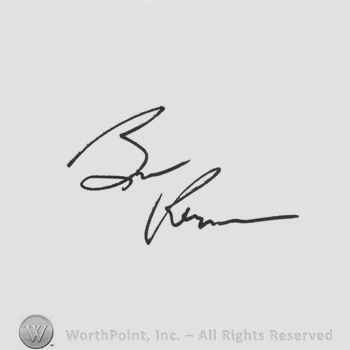Signature: Burt Reynolds.