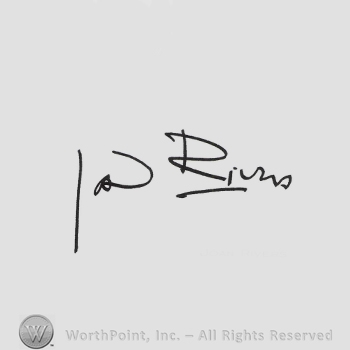 Signature: Joan Rivers.