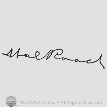 Signature: Hal Roach.