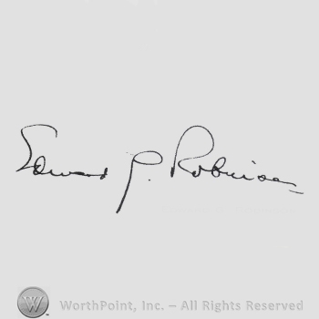 Signature: Edward G. Robinson.