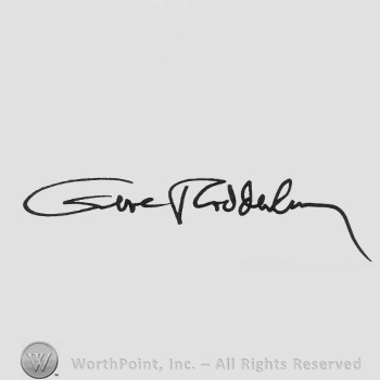 Signature: Gene Roddenberry.