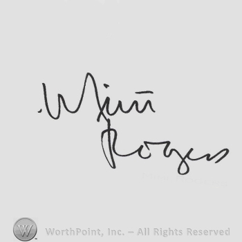 Signature: Mimi Rogers.