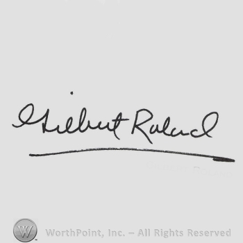 Signature: Gilbert Roland.