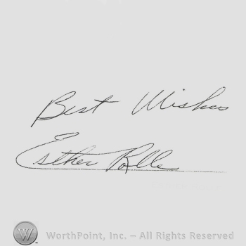 Signature: Esther Rolle.