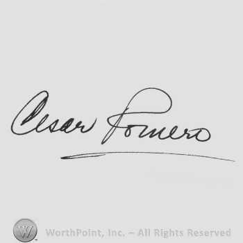 Signature: Cesar Romero.