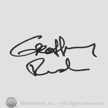 Signature: Geoffrey Rush.