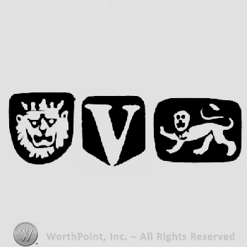 Leopard's Head Crowned and date-letter V and Lion Passant