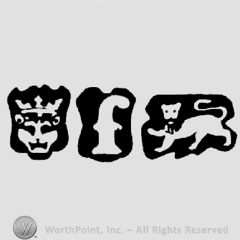 Leopard's Head Crowned and date-letter f and Lion Passant