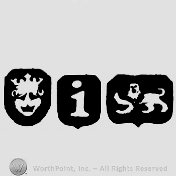 Leopard's Head Crowned and date-letter i and Lion Passant