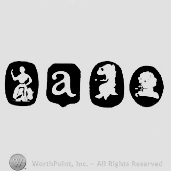 Britannia and date-letter a and Lion's Head Erased and Duty Mark