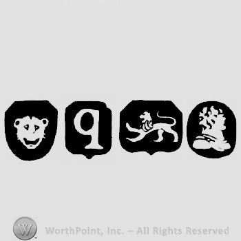 Leopard's Head  and date-letter q and Lion Passant and Duty Mark