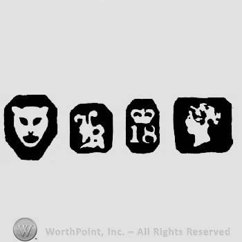 Leopard's Head  and date-letter K and Crown +18 and Duty Mark