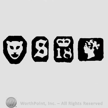 Leopard's Head  and date-letter s and Crown +18 and Duty Mark