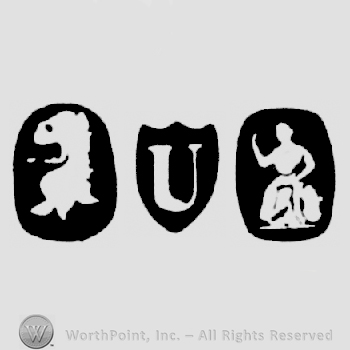 Lion's Head and date-letter U and Britannia