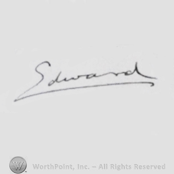 Signature: King Edward VIII.