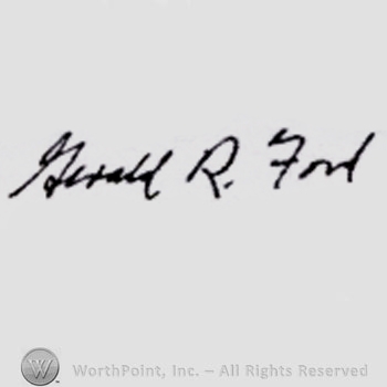 Signature: Gerald R. Ford.